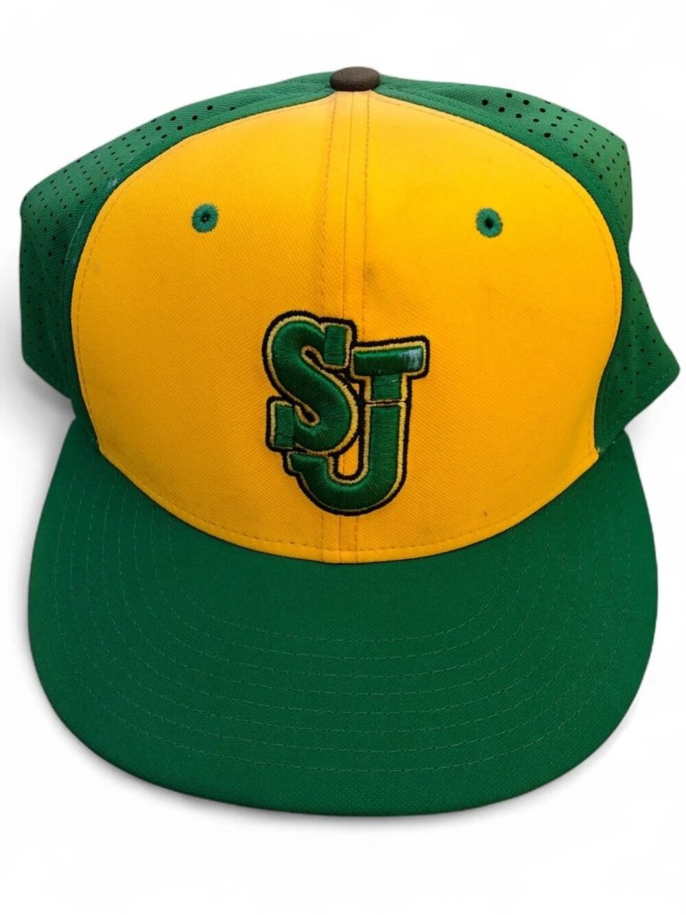 NIKE Dri-Fit San Jose True Snapback Hat 7 1/4 Men's Mesh Green Embroidered